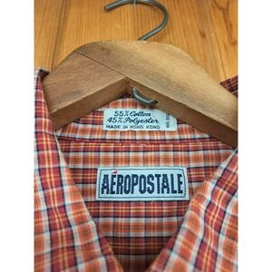 Vintage Aeropostale L 90's Short Sleeve Button Down Shirt Mens Size Large